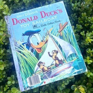 Disney's Donald Duck's Toy Sailboat - A Little Golden Book - 1954